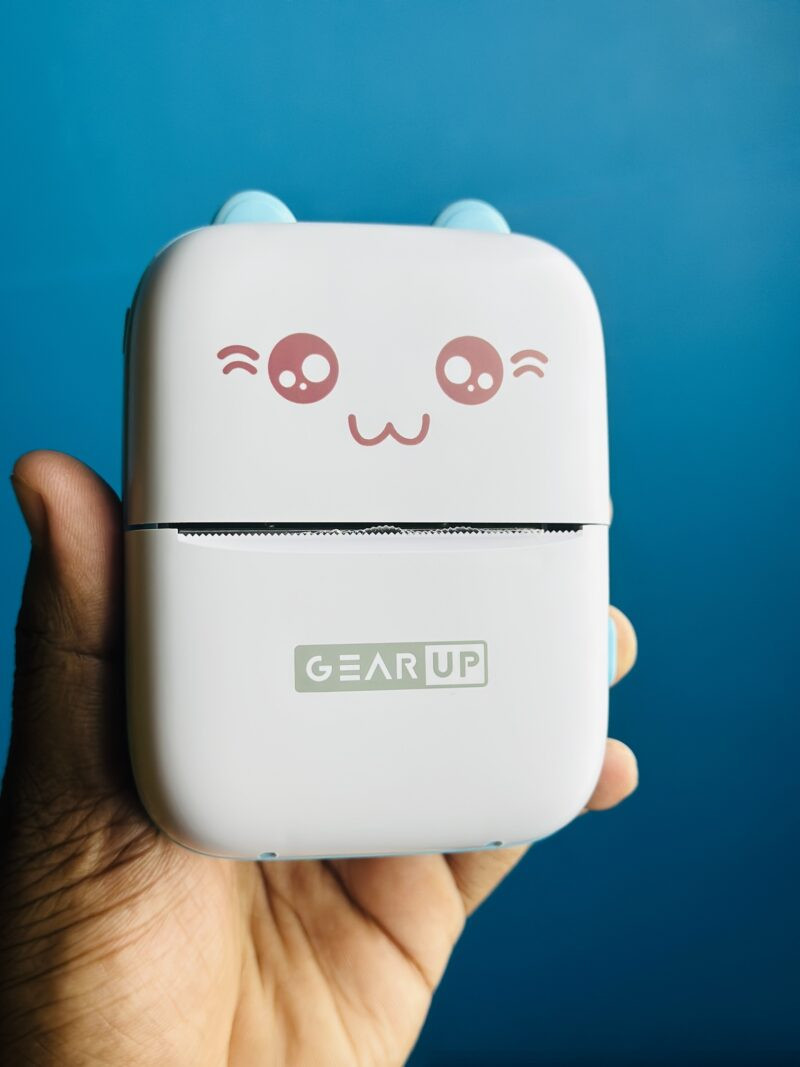 GearUP mini Thermal Bluetooth Printer – Blue Color